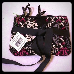 Vera Bradley Cosmetic Trio in Canterbury Magenta